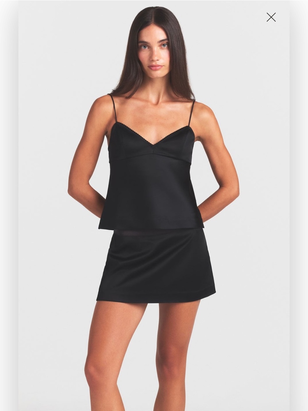 Skims NWT Heavy Weight Satin Mini Skirt Sz Small